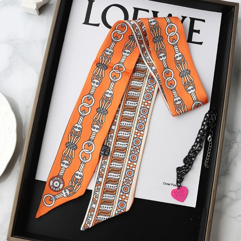Fashion Skinny Silk Scarf for  - Wrist Wraps ulasan dan harga