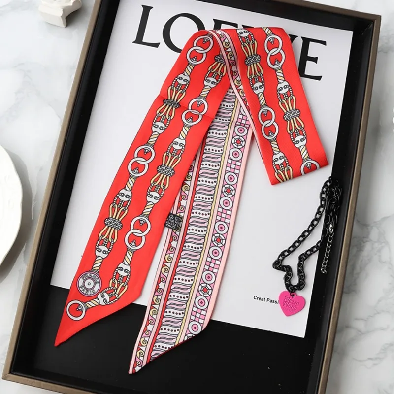 Fashion Skinny Silk Scarf for  - Wrist Wraps ulasan dan harga
