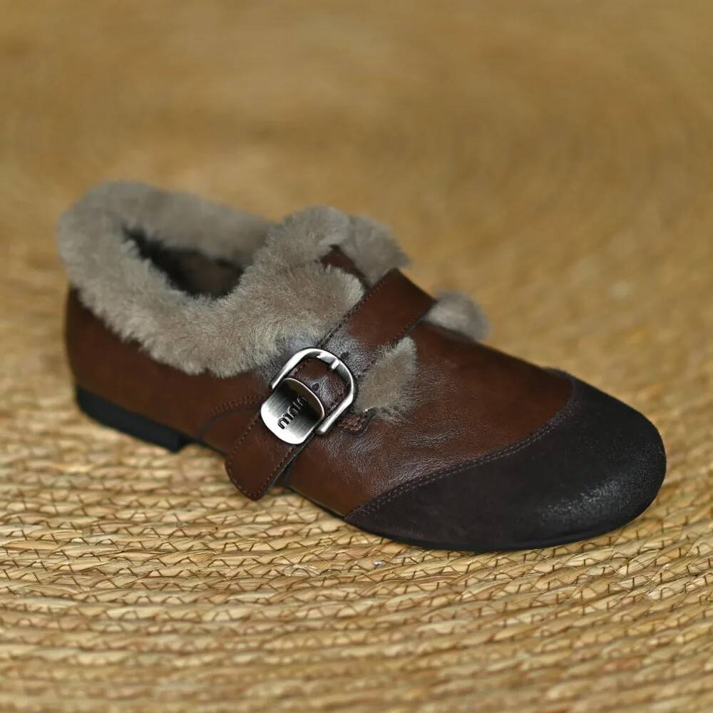 Fur Women's Loafers Leather Su - Crossfit Belt ulasan dan harga
